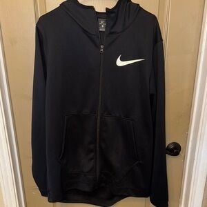 Nike Black Full-Zip Hoodie Size L